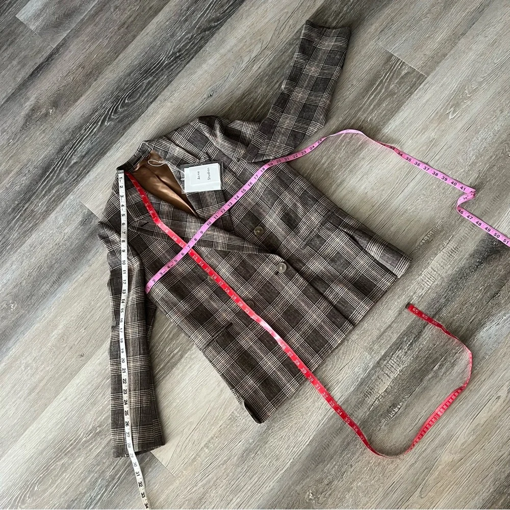 NWT Acne Studios herringbone oversize blazer - Picture 7 of 16